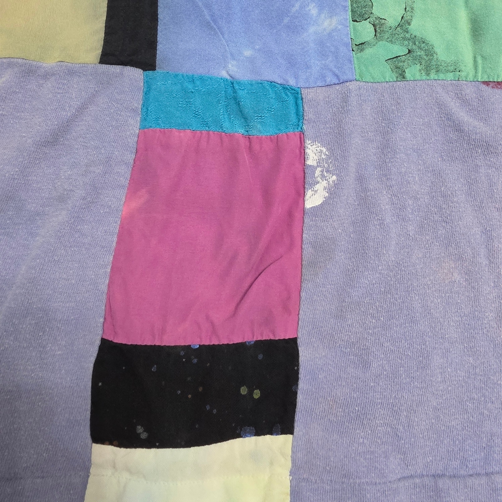 Vintage Bergdorf Goodman Staley Gretzinger Patchwork Turtleneck Tunic Dress Xl — image 8 of 8